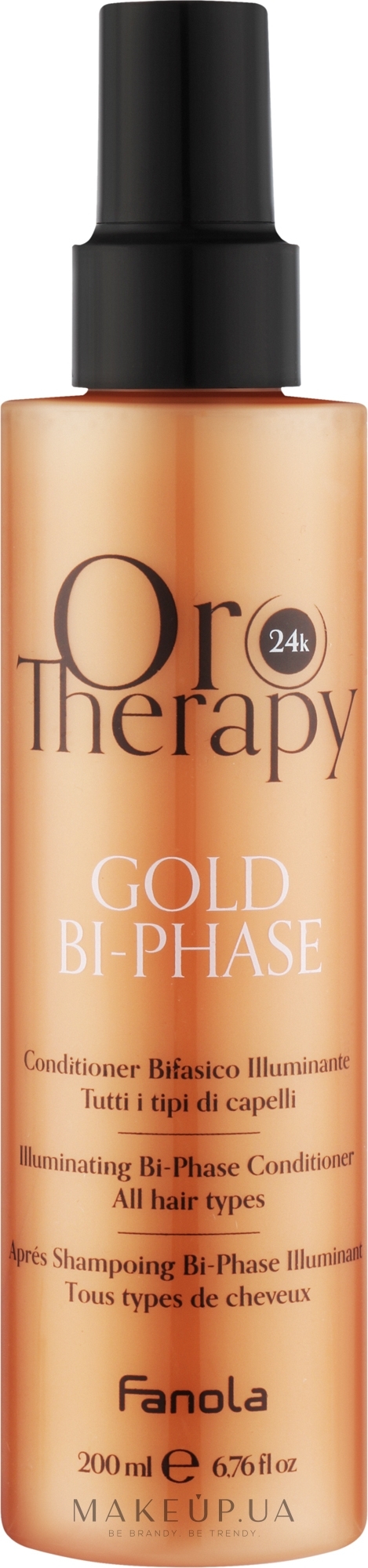 Кондиционер для волос - Fanola Oro Therapy Gold 24K Condicioner All Hair Types — фото 200ml