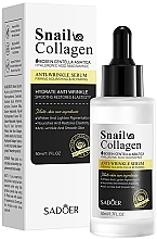 Сироватка з муцином равлика та колагеном - Sadoer Snail Collagen Anti-Wrinkle Serum — фото N1