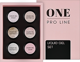 Духи, Парфюмерия, косметика Набор жидких полигелей, 6 продуктов - One Pro Line Liquid Poly Gel Set