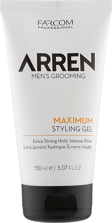 Гель для укладання волосся - Arren Men's Grooming Maximum Styling Gel — фото N1