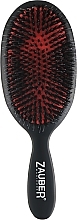 Расческа-щетка для волос овальная, большая, 06-023, черная - Zauber — фото N1