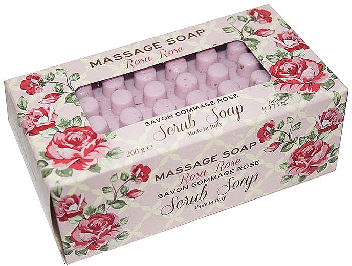 Мыло-скраб для массажа "Роза" - Gori 1919 Massage Scrub Soap Rose — фото N1