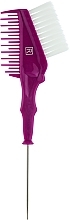 Кисточка для окрашивания волос, RTB-276, с гребешком, розовая - Romantic Collection — фото N1