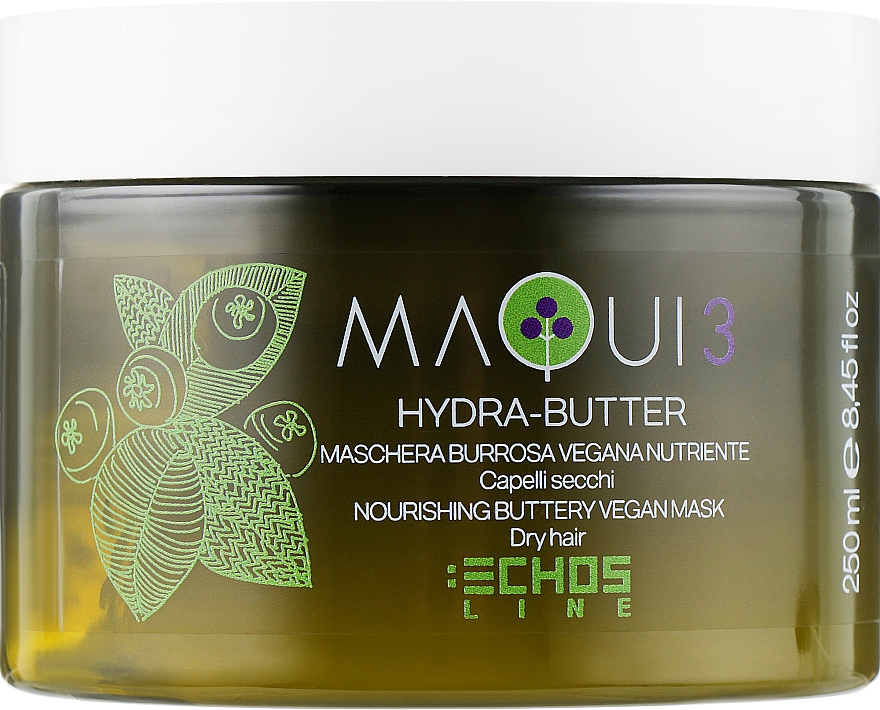 Живильна масляна маска для волосся - Echosline Maqui 3 Nourishing Buttery Vegan Mask — фото N1
