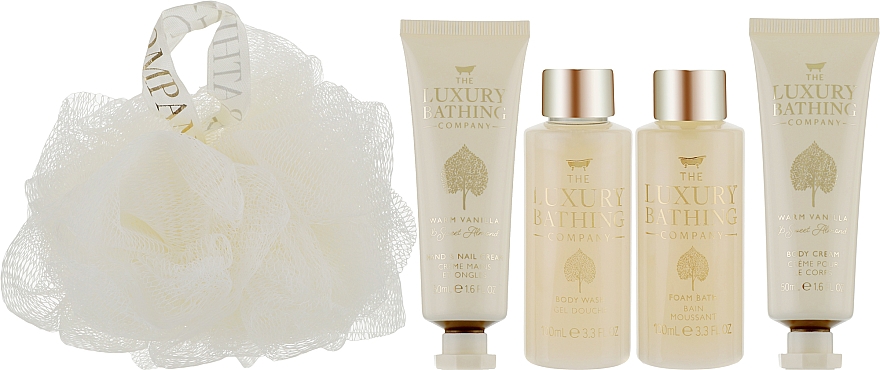 Набор, 6 продуктов - Grace Cole The Luxury Bathing Warm Vanilla & Sweet Almond Precious Glass Box  — фото N1