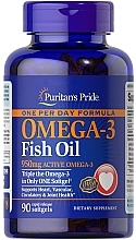 Омега-3, 950 мг, в гелевых капсулах - Puritan's Pride One Per Day Omega-3 Fish Oil 950mg Softgels — фото N1