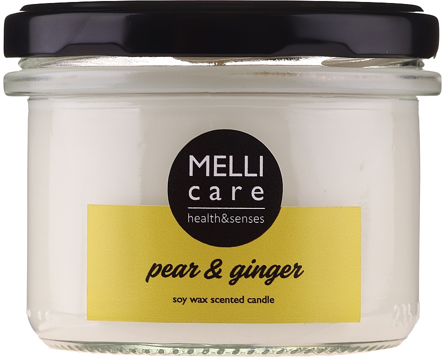 Ароматична свічка "Груша та імбир" - Melli Care Pearl & Ginger Soy Wax Scented Candle — фото N1