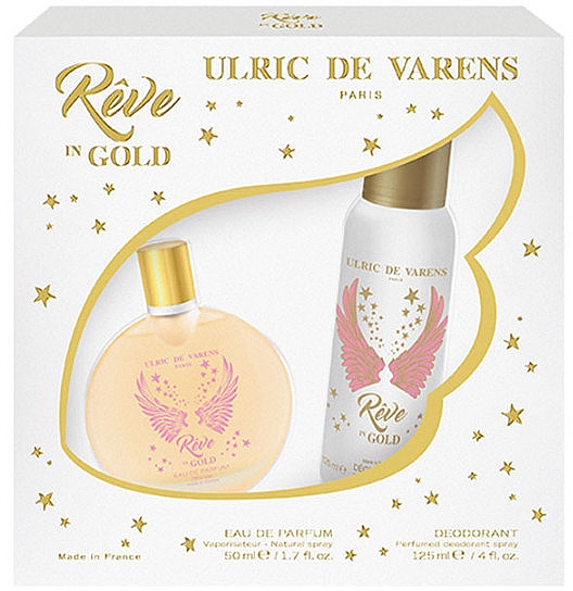 Ulric de Varens Reve In Gold - Набор (edp/50ml + deo/125ml) — фото N1