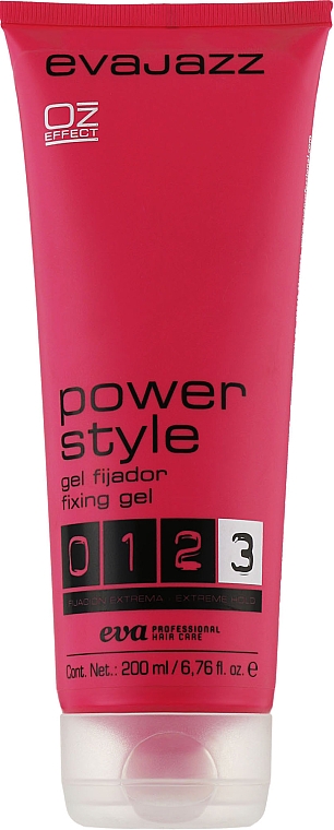 Гель з екстремальною фіксацією для укладання волосся - Eva Professional Evajazz Power Style Gel — фото N1