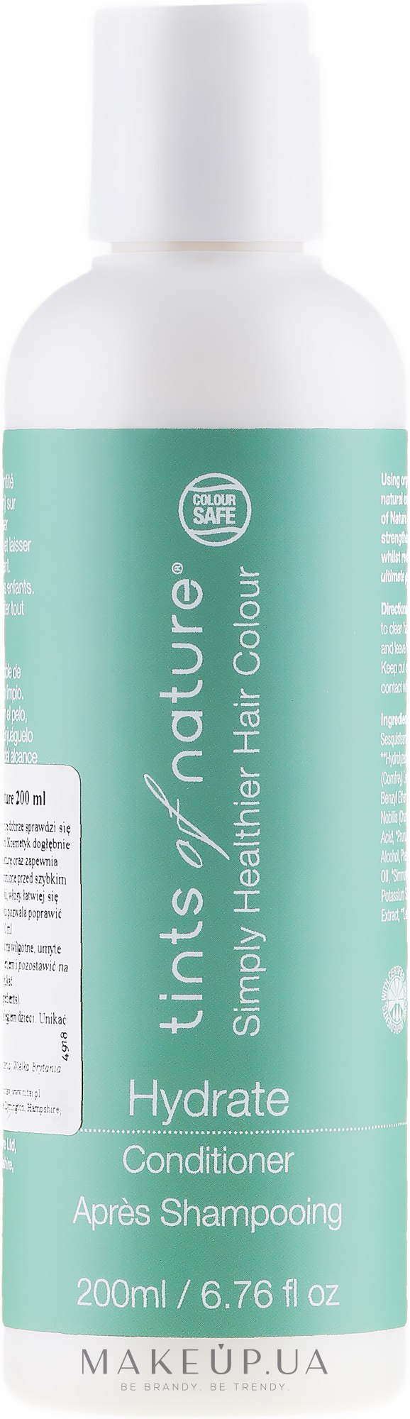 Увлажняющий кондиционер для волос - Tints Of Nature Hydrate Conditioner — фото 200ml