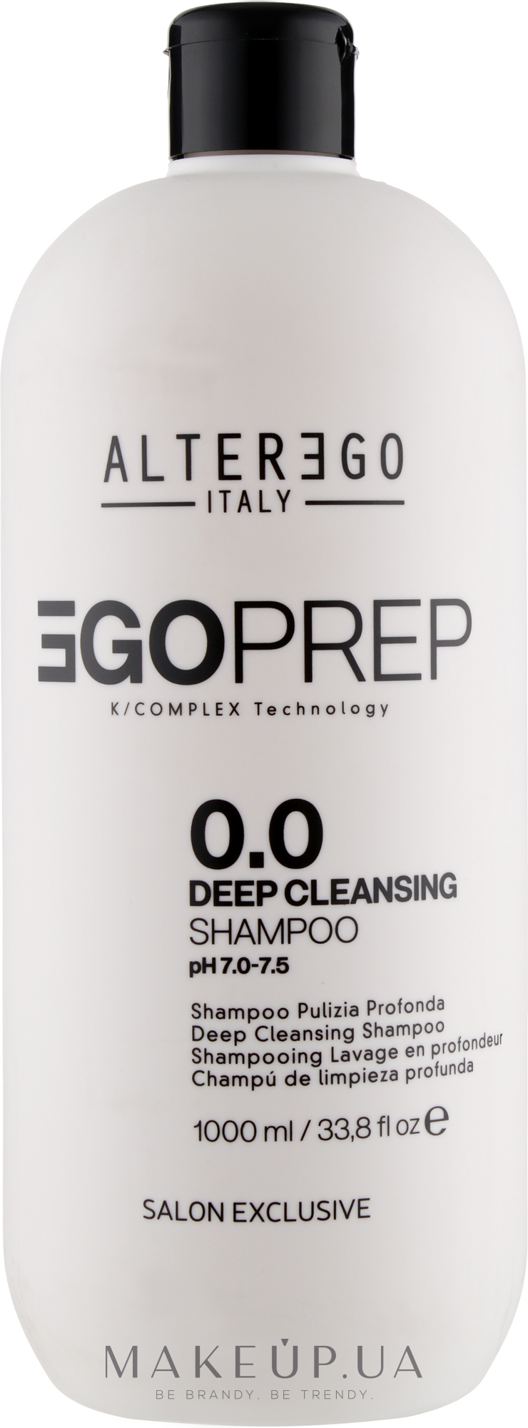 Глибоко очищувальний шампунь для волосся - Alter Ego Egoliss Egoprep 0.0 Deep Cleansing Shampo — фото 1000ml