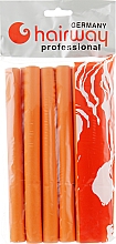 Духи, Парфюмерия, косметика Гибкие бигуди длина 180мм d17, оранжевые - Hairway Flex-Curler Flex Roller 18cm Orange