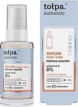 Сироватка для очей і губ - Tolpa Authentic Intense Nourish — фото N1