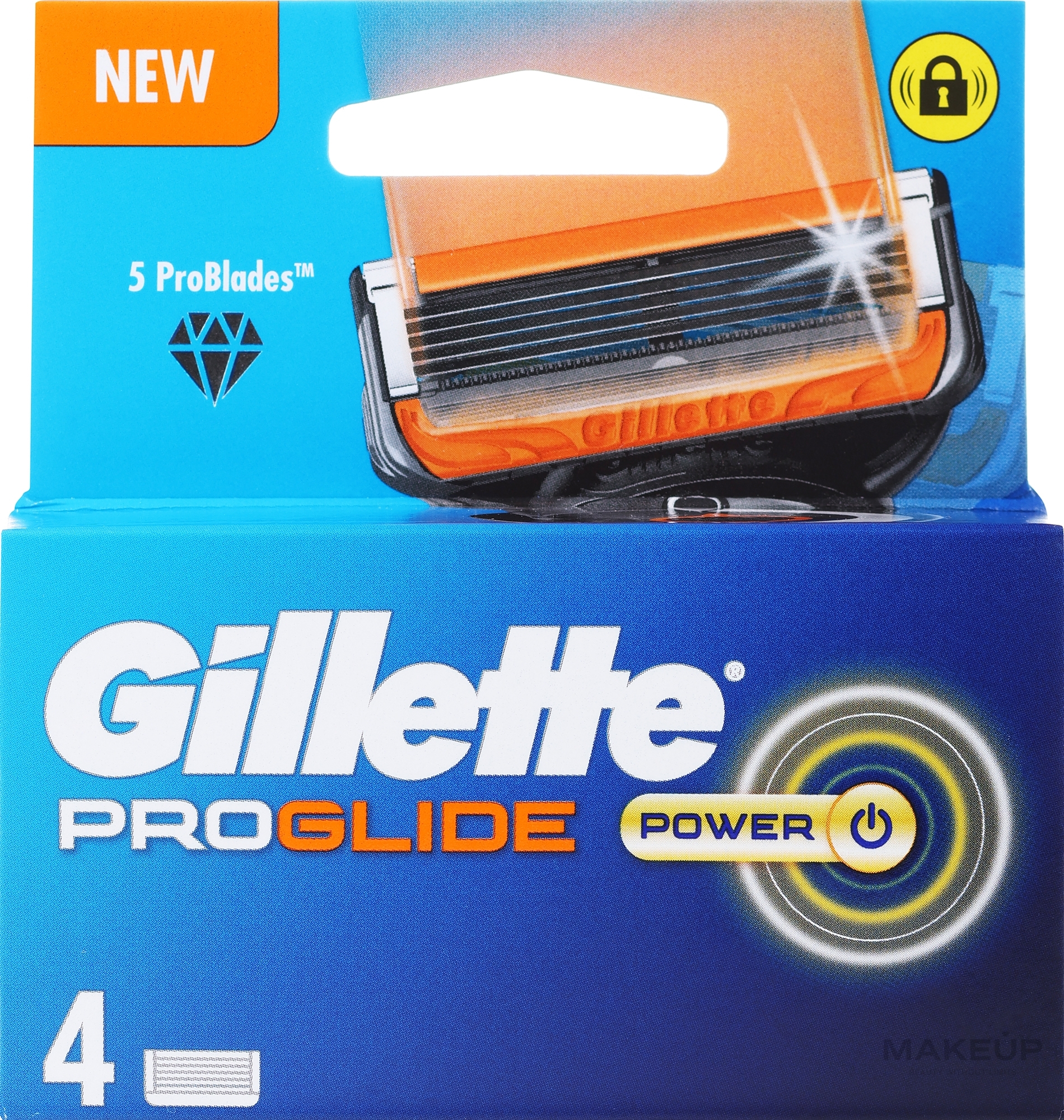 Сменные кассеты для бритья, 4 шт. - Gillette Fusion 5 Proglide Cartridges — фото 4шт