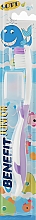 Детская зубна щетка, фиолетовая - Mil Mil Benefit Junior Soft — фото N1