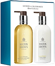 Духи, Парфюмерия, косметика Набор - Molton Brown Lemon & Mandarin Hand Collection (soap/300ml + h/lot/300ml)