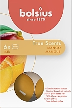 Духи, Парфюмерия, косметика Набор чайных свечей "Манго", 4H - Bolsius Mango Candle