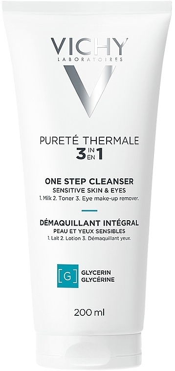 Засіб для зняття макіяжу 3-в-1 - Vichy Purete Thermale 3 in 1 One Step Cleanser