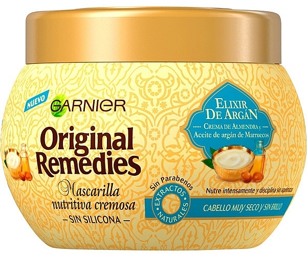 Маска для волосся - Garnier Original Remedies Nourishing Hair Mask Elixir De Argan — фото N1