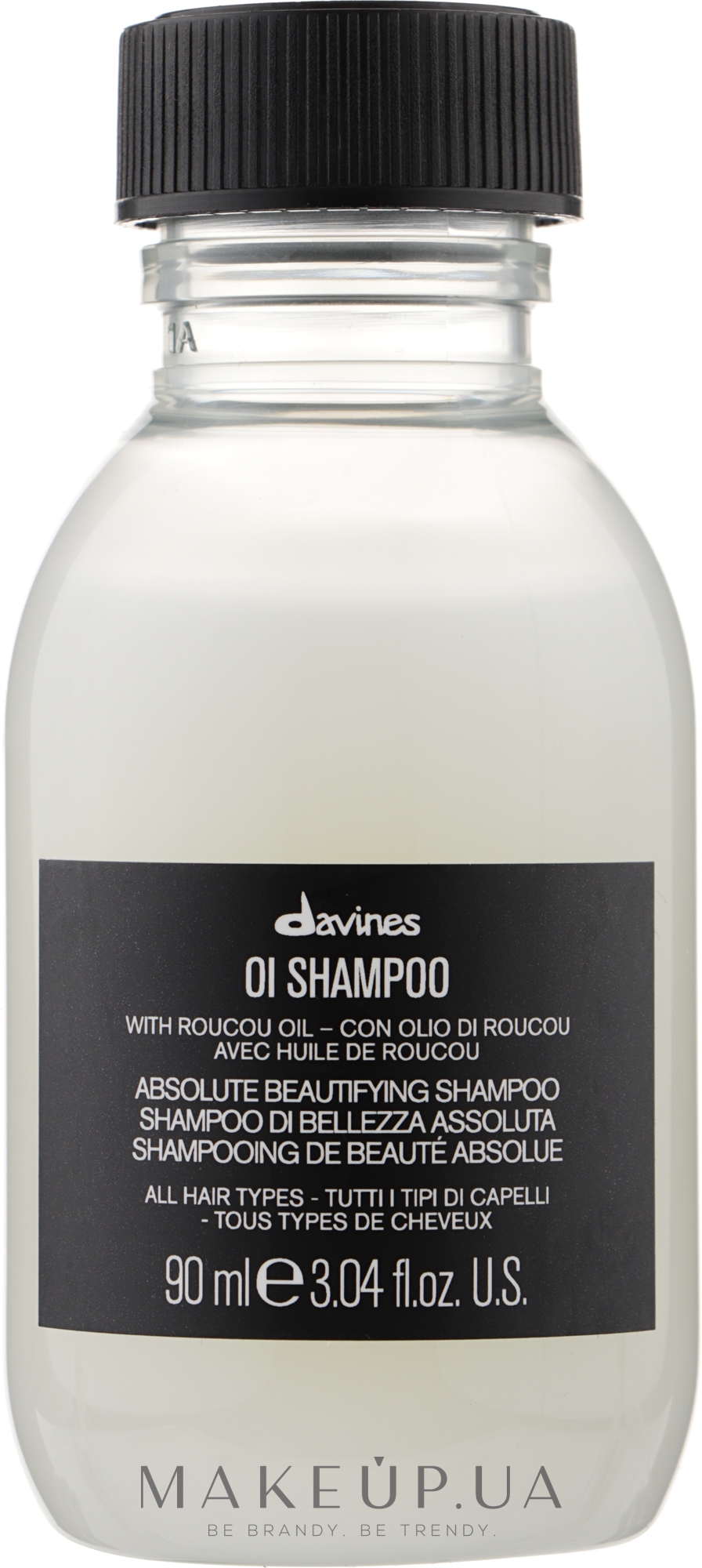 Шампунь для смягчения волос - Davines Oi Absolute Beautifying Shampoo With Roucou Oil — фото 90ml