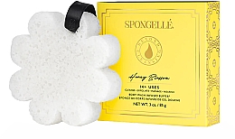 Пенная многоразовая губка для душа - Spongelle Honey Blossom Boxed Flower Body Wash Infused Buffer — фото N1