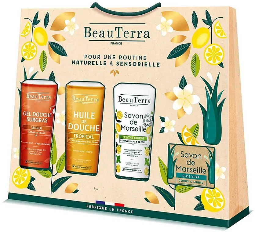 Набор - BeauTerra Bath Gift Sets (sh/gel/100ml+sh/oil/100ml+soap/100ml+soap/100g) — фото N1