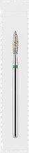 Парфумерія, косметика Фреза алмазна зелена «Полум'я», діаметр 2,3 мм, довжина 8 мм - Divia DF002-23-G