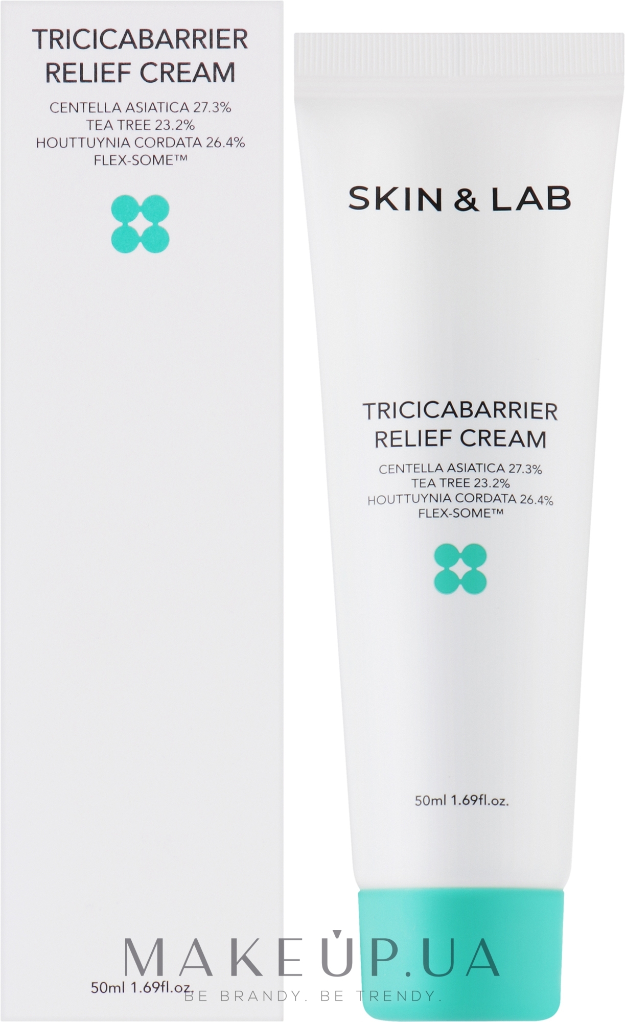 Заспокійливий крем для обличчя з центелою - Skin&Lab Tricicabarrier Relief Cream — фото 50ml