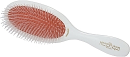 Щетка для распутывания волос, белая - Mason Pearson N3 Nylon Handy Detangling Hair Brush — фото N1