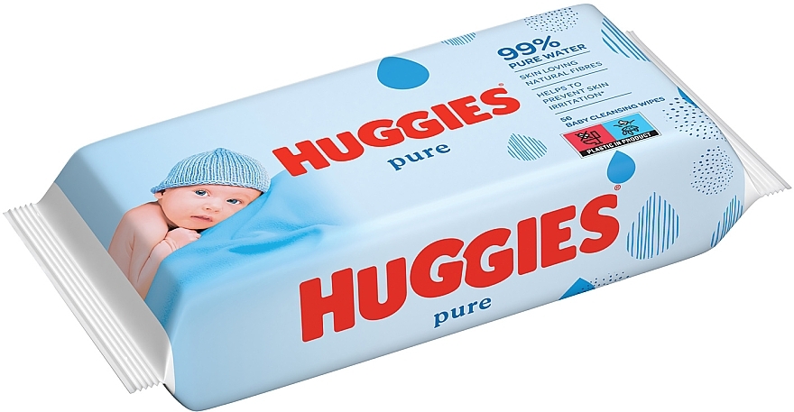 Детские влажные салфетки Pure 56 шт - Huggies — фото N2