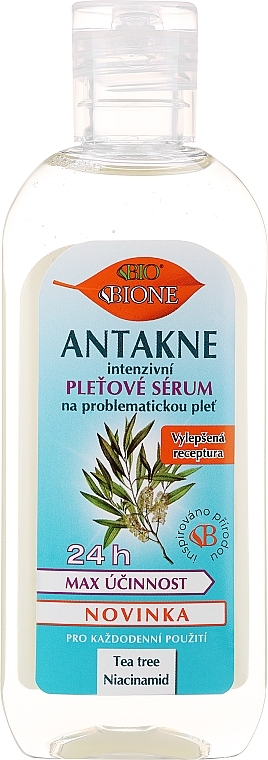 Сироватка для обличчя - Bione Cosmetics Antakne Tea Tree and Niacinamid Facial Serum — фото N1