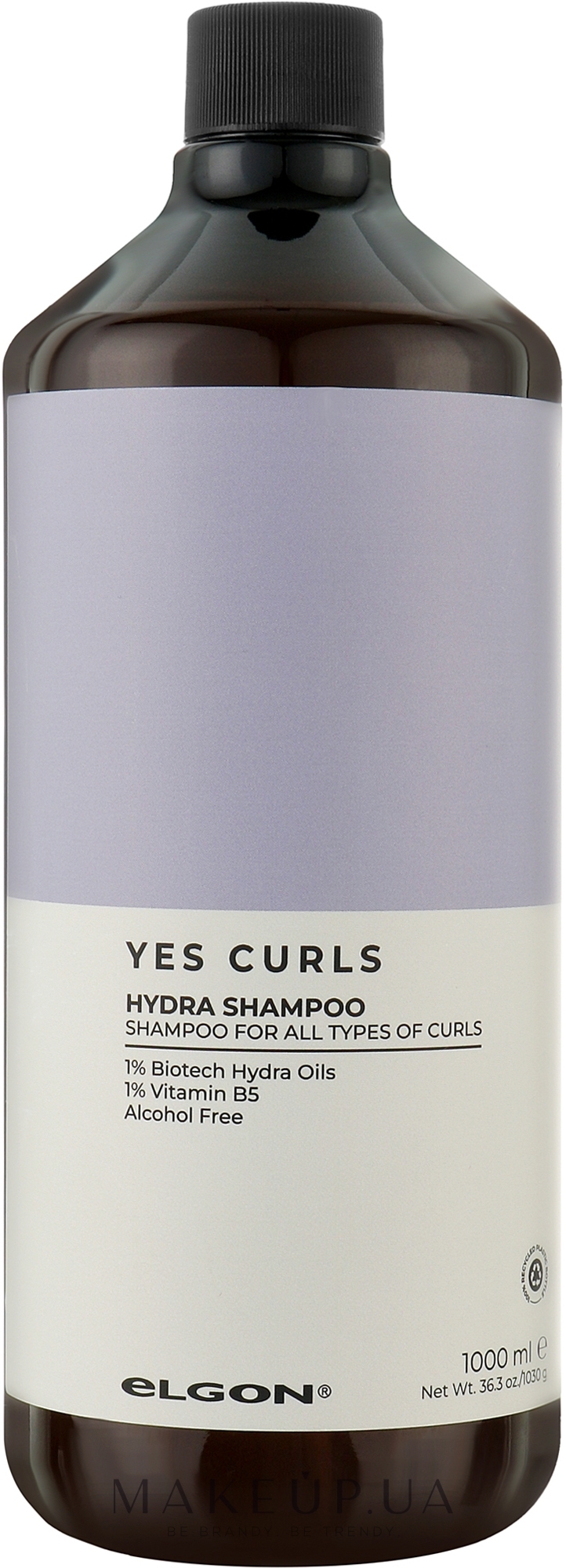 Шампунь зволожуючий для кучерявого волосся - Elgon Yes Curls Hydra Shampoo — фото 1000ml