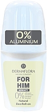 Шариковый дезодорант для мужчин - Dermaflora For Him Serenity Natural Roll-On — фото N1