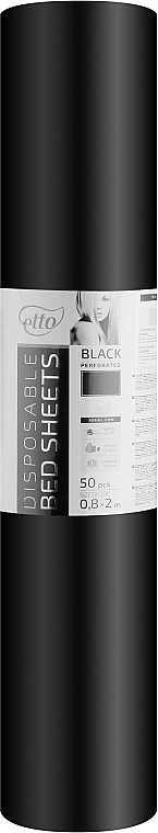 Простыни одноразовые, 0,8х2 м, 50 шт. в рулоне - Etto Black Collection — фото N1
