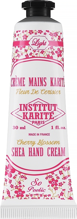 Крем для рук - Institut Karite Cherry Blossom Shea Hand Cream Tube Only — фото N1