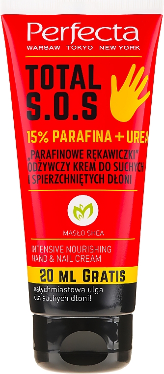 Питательный крем «Парафиновые перчатки» - Perfecta Total S.O.S Intensive Nourishing Hand & Nail Cream — фото N1