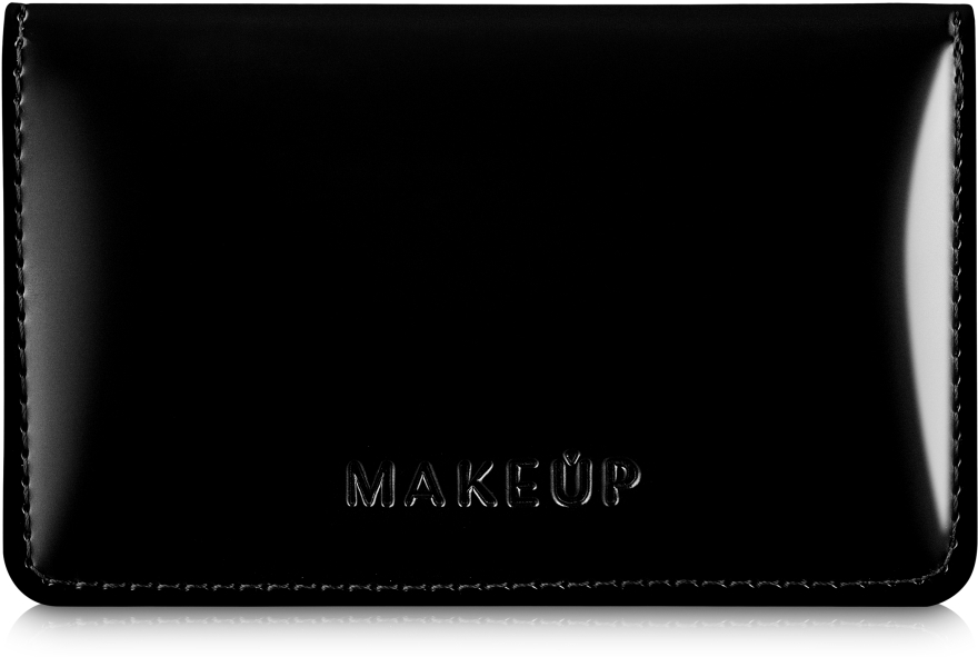 Картхолдер чёрный, лаковый "Elegant Black" - MAKEUP — фото N2