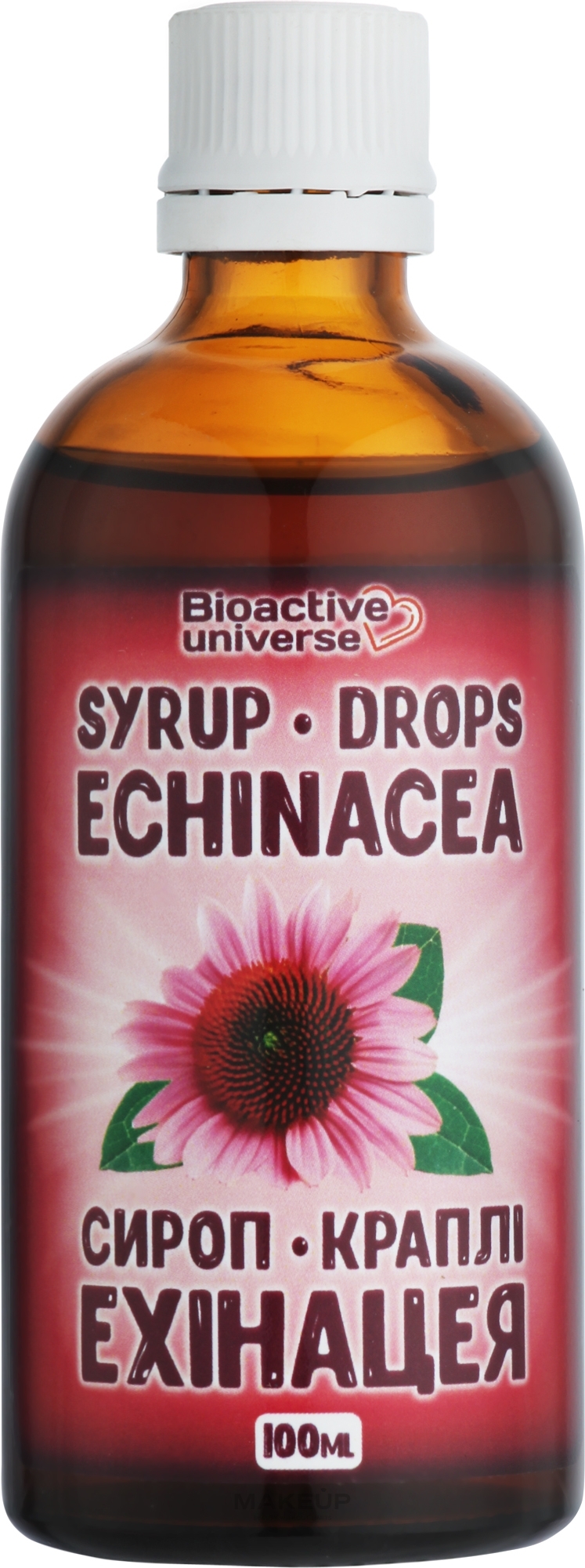Сироп-капли "Эхинацея", без сахара - Bioactive Universe Syrup-Drops Echinacea — фото 100ml