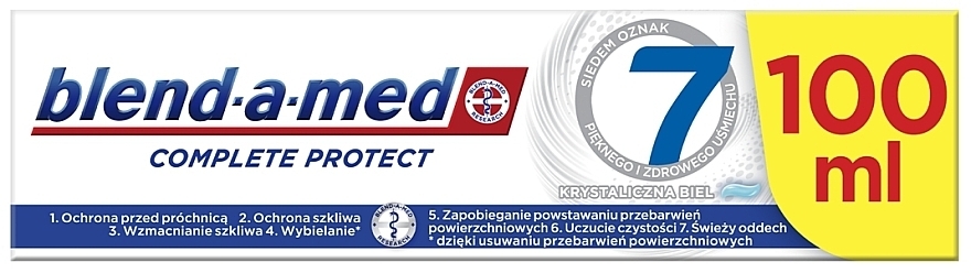 Зубна паста  - Blend-a-med Complete Protect 7 Crystal White Toothpaste — фото N10