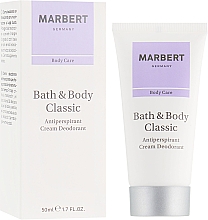 Парфумерія, косметика Антиперспирантный крем-дезодорант - Marbert Bath & Body Classic Anti-Perspirant Cream Deodorant