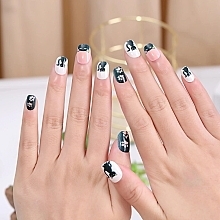 Накладні нігті для дітей "Кіт", чорний, 962 - Deni Carte Magic Miss Tips — фото N4