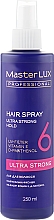 Лак для волосся ультрасильної фіксації - Master LUX Professional Ultra Strong Hair Spray — фото N1