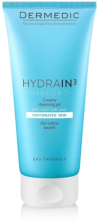 Крем-гель для умывания лица - Dermedic Hydrain 3 Hialuro Creamy Cleansing Gel