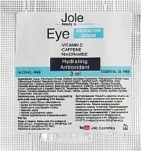 Зволожувальна та антиоксидантна сироватка для шкіри навколо очей - Jole Hydrating Eye Serum (пробник) — фото N1