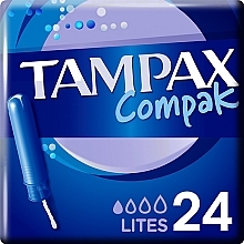 Тампоны с аппликатором, 24 шт. - Tampax Compak Tampyn Lites — фото N1
