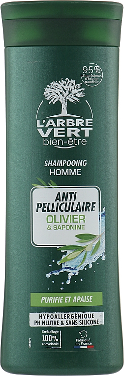 Шампунь для мужчин против перхоти - L'Arbre Vert Anti-Dandruff Shampoo for Men — фото N1