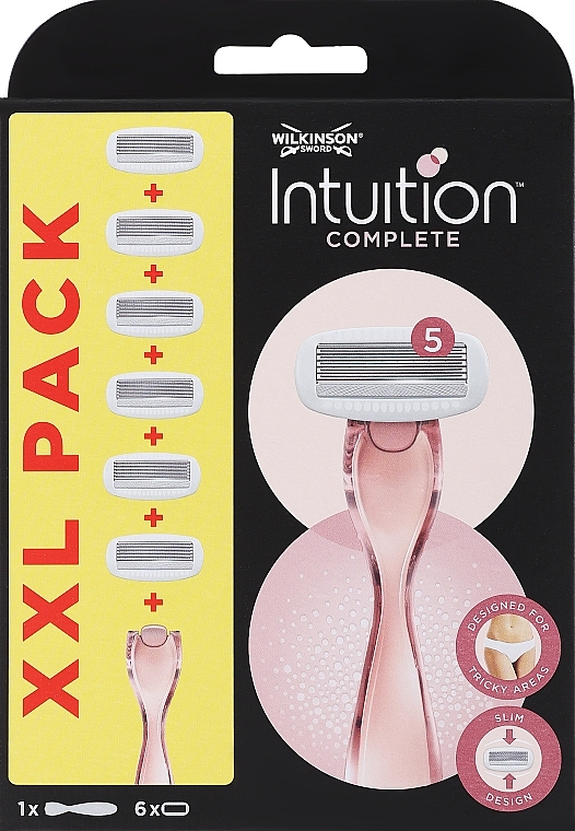 Станок для гоління із 6 змінними касетами - Wilkinson Sword Intuition Complete XXL Pack — фото N1