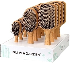 Парфумерія, косметика Набір щіток для волосся, 12 шт. - Olivia Garden Bamboo Touch Combo Display