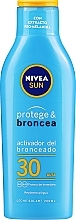 Парфумерія, косметика Сонцезахисне молочко "Захист і засмага" - NIVEA Sun Protect & Bronze Sun Milk SPF30