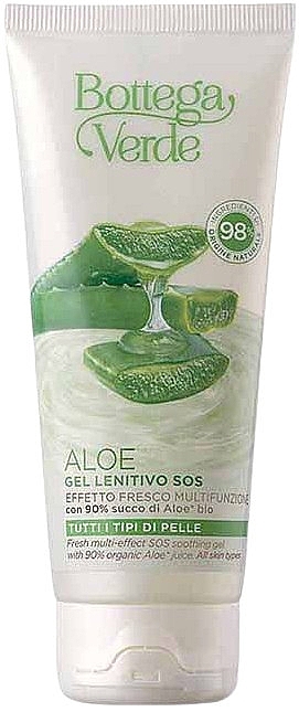 Успокаивающий гель для лица и тела с соком алоэ - Bottega Verde Aloe Gel Sos — фото N1